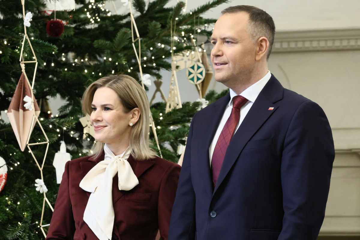 Marta Nawrocka udekorowała choinkę w Pałacu Prezydenckim, ale to gest córki prezydenckiej pary rozczulił wszystkich