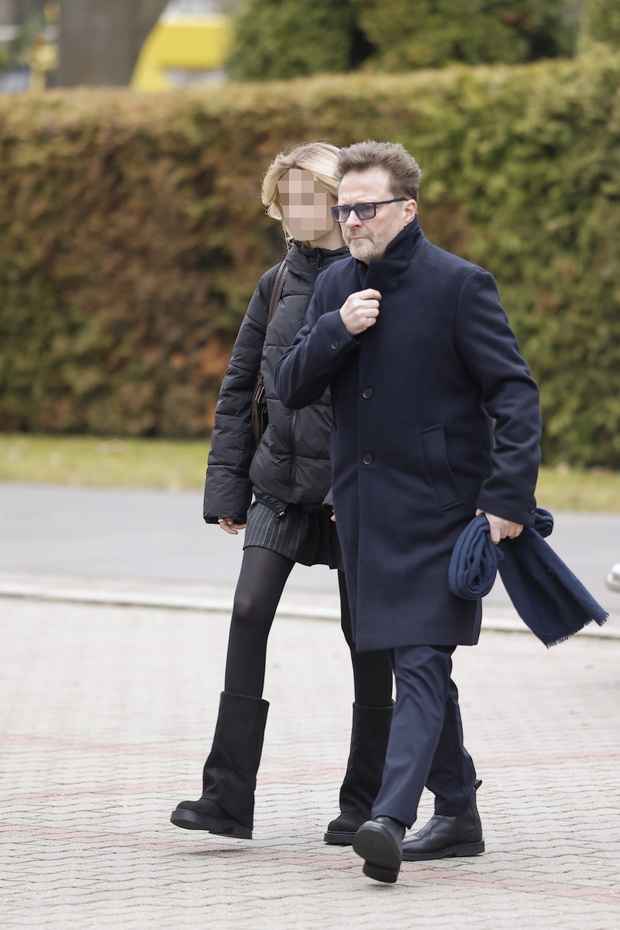 Helena i Robert Wolański na pogrzebie Agnieszki Macią