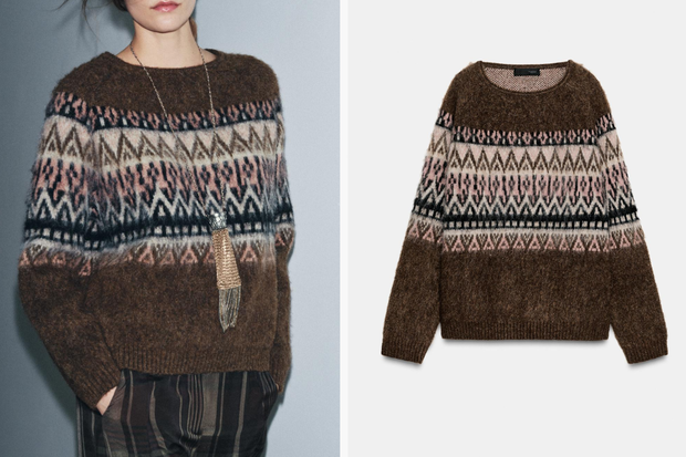 Modny sweter w norweskim stylu z Zary za 199 złotych