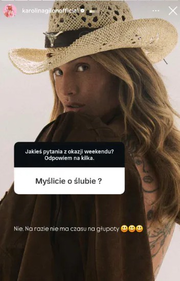 Karolina Gilon o ślubie z Mateuszem