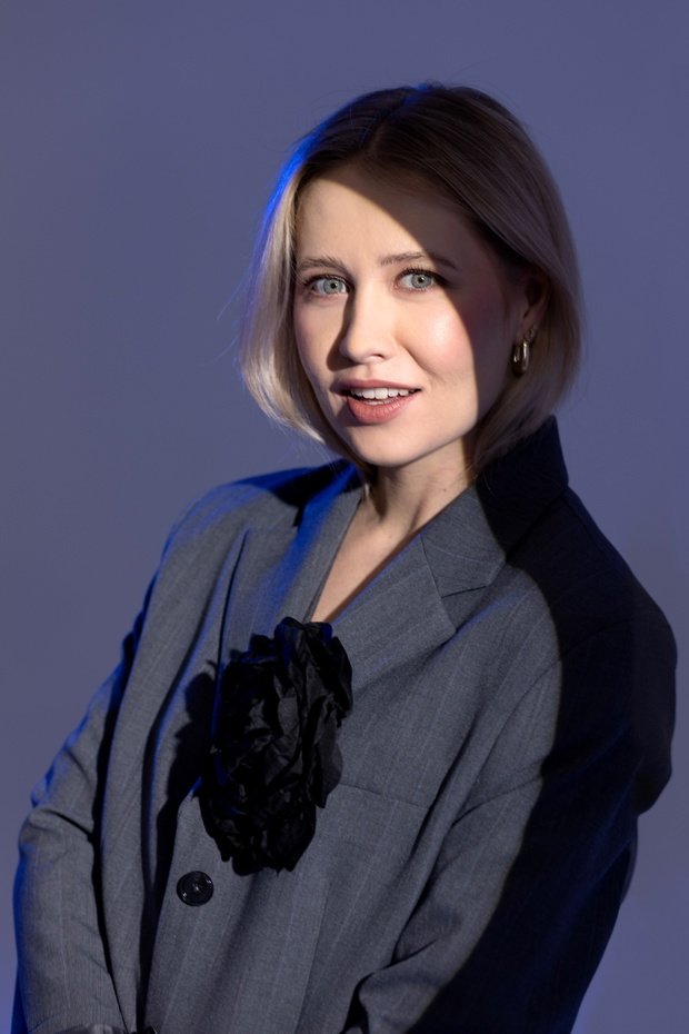 Ola Budka prowadzącą Sylwestra z Dwójką TVP fot. Weronika Kuźma dla Radia 357