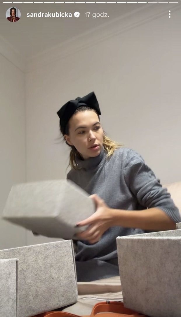 Sandra Kubicka relacjonuje przeprowadzkę fot. Instagram @sandrakubicka
