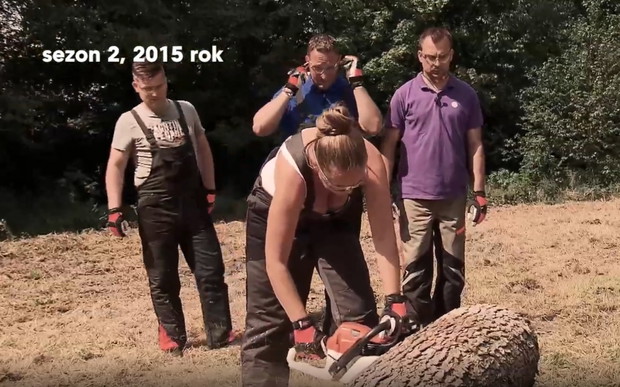 Ania z 2. edycji cięcie piłą mechaniczną