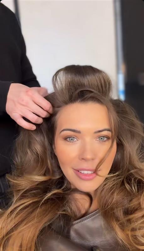 Sandra Kubicka przed sesją zdjęciową