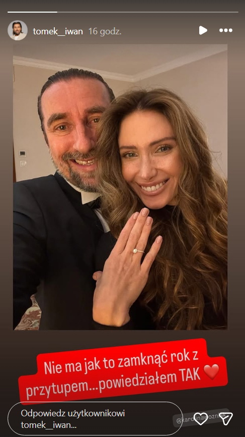 Tomasz i Karolina zaręczyli się