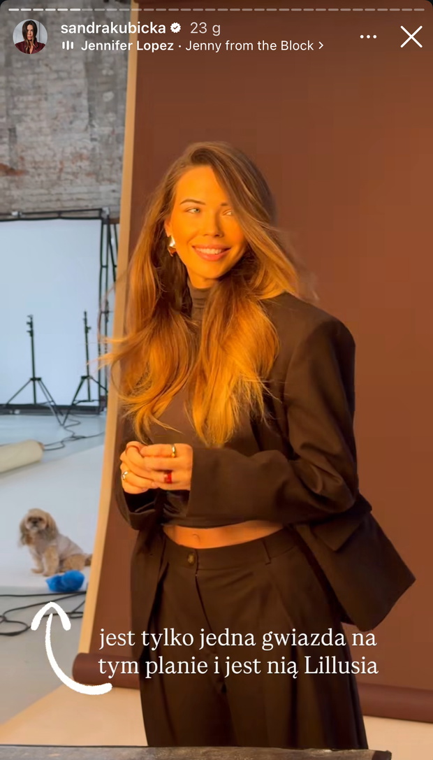 Sandra Kubicka na sesji zdjęciowej