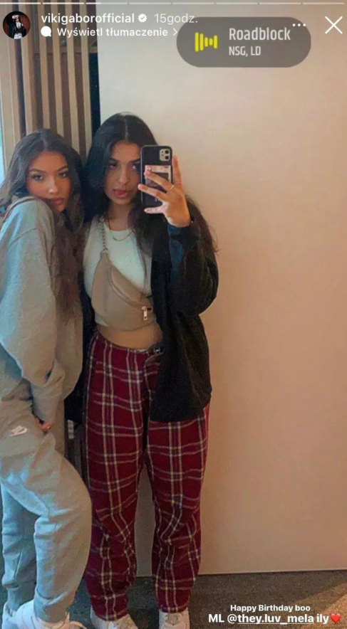 Viki Gabor z siostrą Melisą fot. Instagram@vikigaborofficial