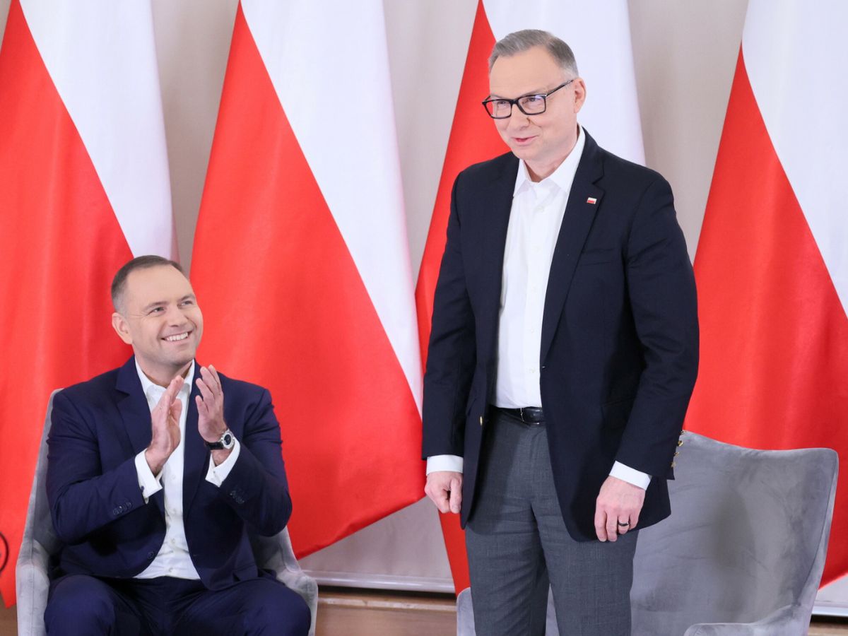 Andrzej Duda zaskoczył podczas spotkania z Karolem Nawrockim