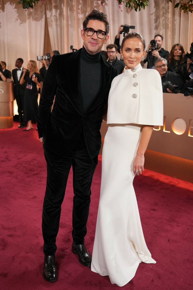 Emily Blunt i John Krasinski na Złotych Globach 2026