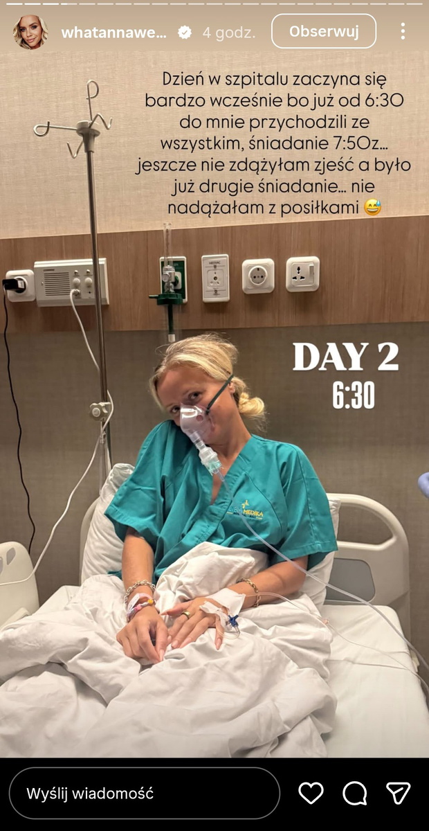 Relacja Anny Skury z pobytu w szpitalu