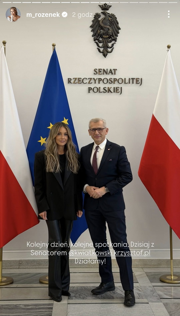 Małgorzata Rozenek przemówiła po wizycie w sejmie fot. Instagram @m_rozenek