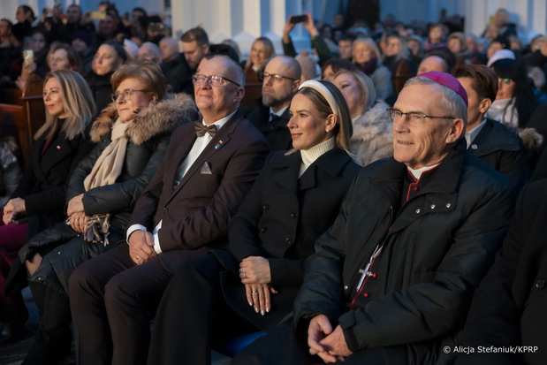 Marta Nawrocka na noworocznym kolędowaniu