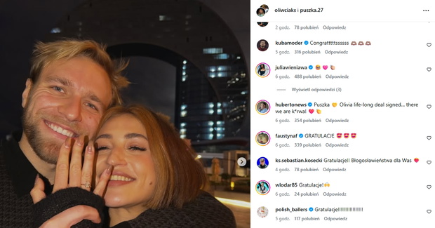 Julia Wieniawa pogratulowała oświadczyn