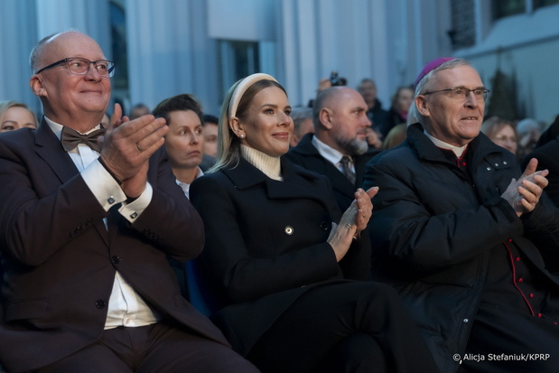 Marta Nawrocka na noworocznym kolędowaniu