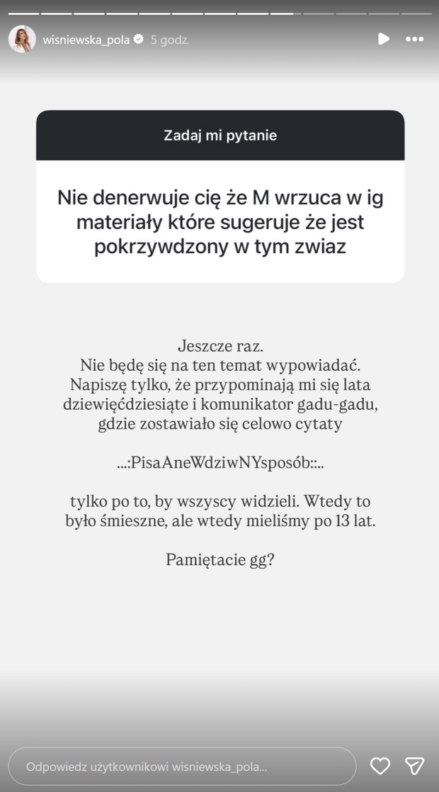 POla WIśniewska o kryzysie w małżeństwie