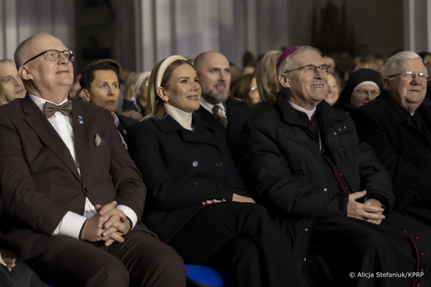 Marta Nawrocka na noworocznym kolędowaniu