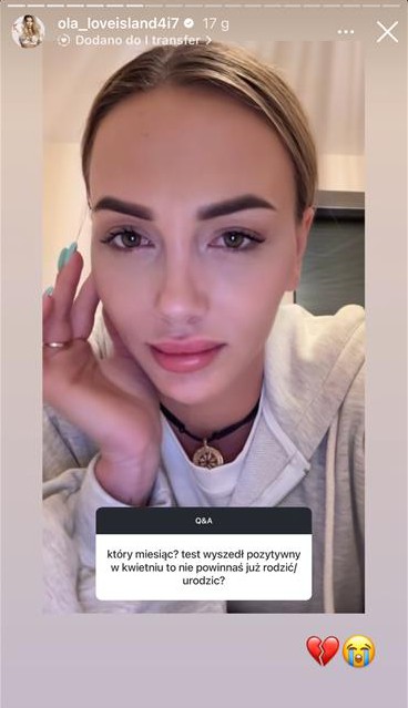 Ola Tomala o stracie poprzedniej ciąży
