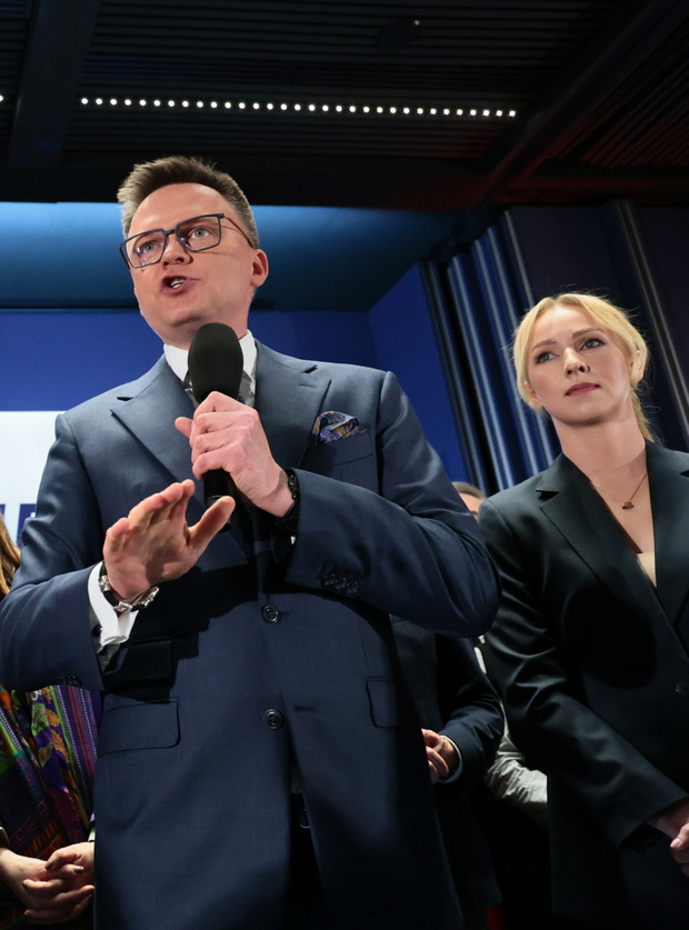 Szymon Hołownia z żoną