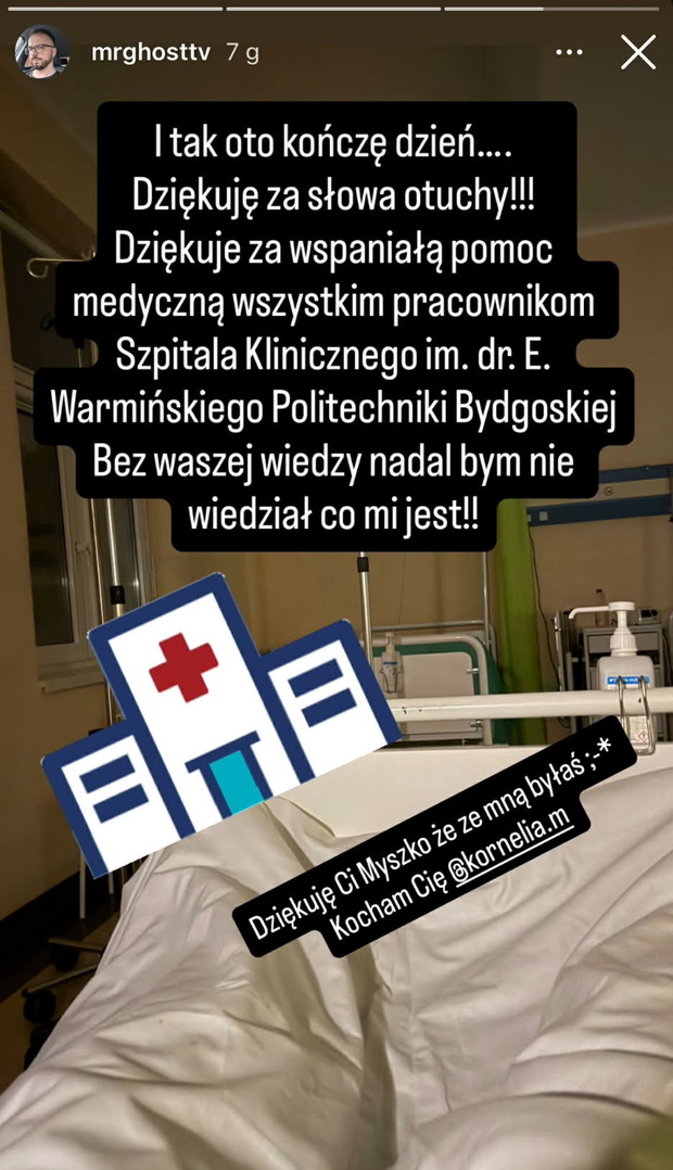 Marek ze ŚOPW w szpitalu