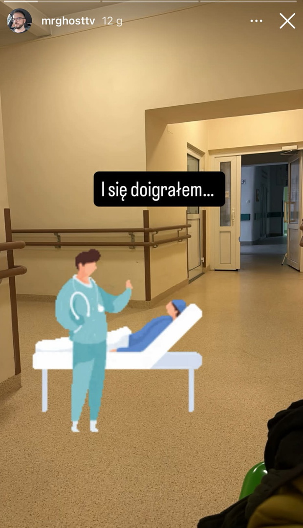 Marek ze ŚOPW w szpitalu