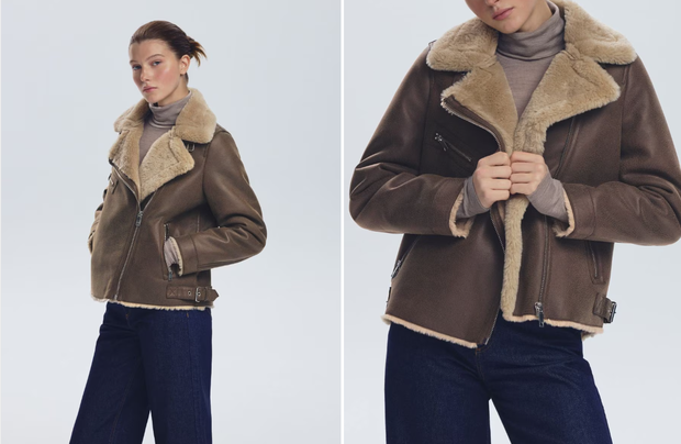 Kurtka shearling jacket w Reserved w cenie 279,99 zł fot. reserved