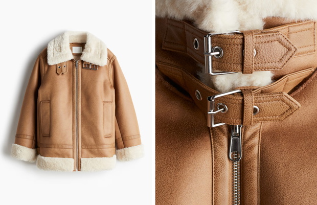 Kurtka typu shearling z H&amp;M w cenie 319,99 zł fot. hm