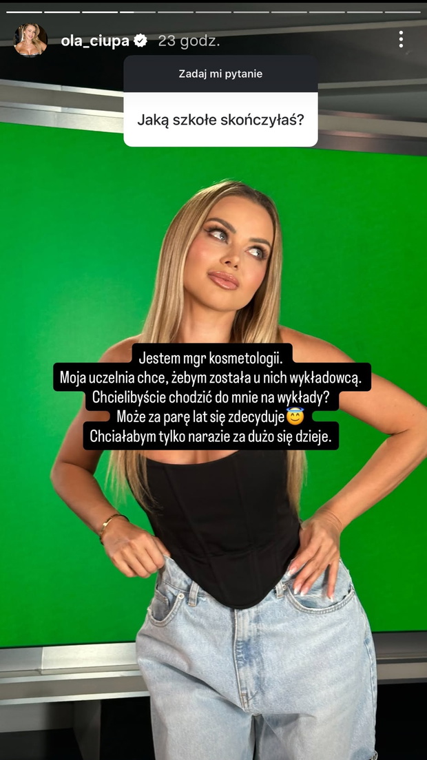 Relacja Oli Ciupy