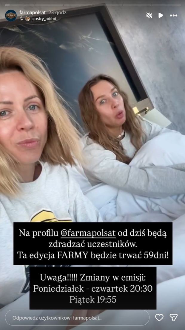 Nowe godziny emisji Farmy