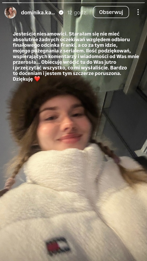 Relacja Dominiki Kachlik
