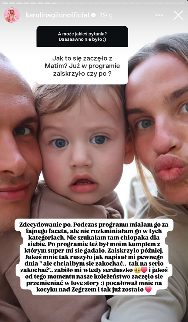 Karolina Gilon o związku z Mateuszem