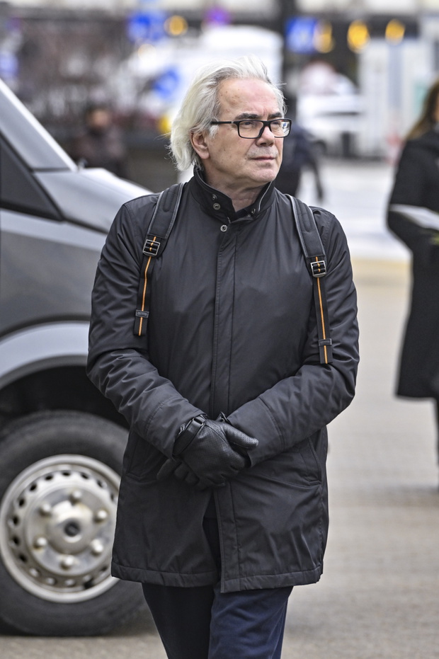 Robert Janowski na pogrzebie Edwarda Linde-Lubaszenki fot. AKPA/Jacek Kurnikowski