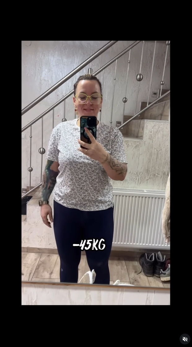 Mama na obrotach schudła 45 kilogramów
