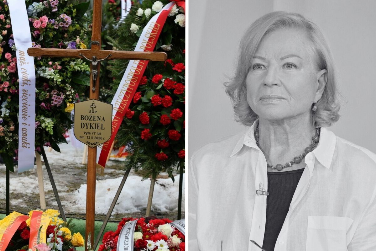 Tak wygląda grób Bożeny Dykiel. Widok wyciska z oczu łzy fot. Wojciech Olkusnik/East News; Bartosz Krupa/Dzien Dobry TVN/East News