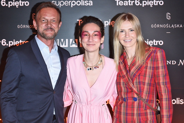 Cezary, Anastazja i Edyta Pazura