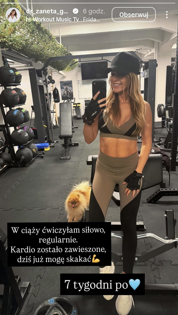 Żaneta Gortat-Stanisławska pokazała formę po ciąży fot. Instagram @dr_zaneta_gortat_stanislawska