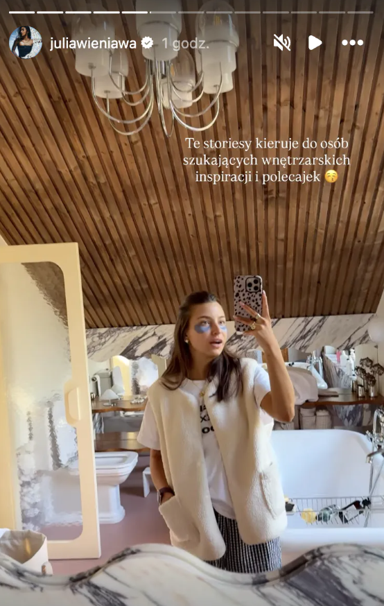 Tak wygląda dom w lesie Julii Wieniawy fot. Instagram @juliawieniawa