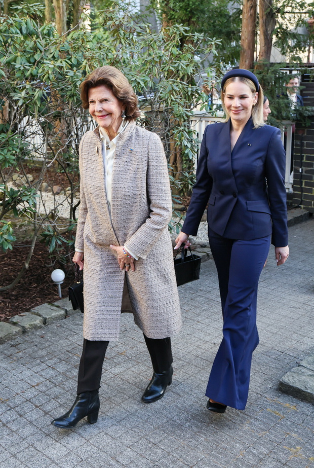 Marta Nawrocka i królowa Szwecji w Gdańsku