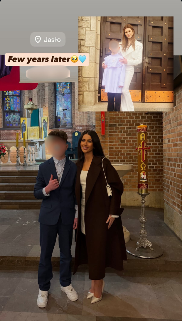 Roxie Węgiel z bratem