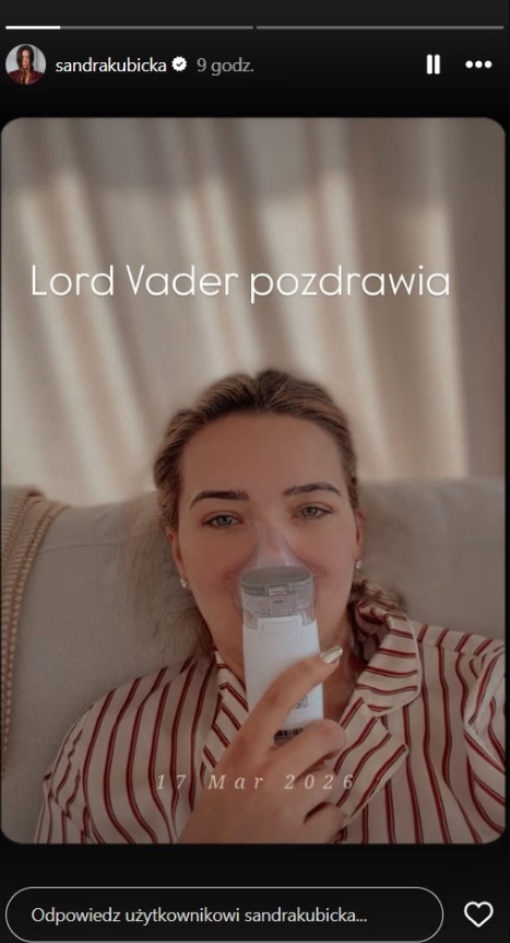 Sandra Kubicka poinformowała o chorobie fot. Instagram @sandrakubicka