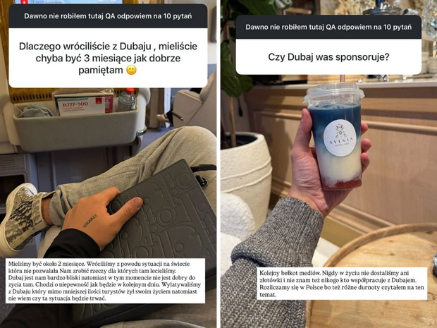Ich wyjazd do Dubaju wywołał burzę w sieci. Teraz mąż Andziaks się tłumaczy