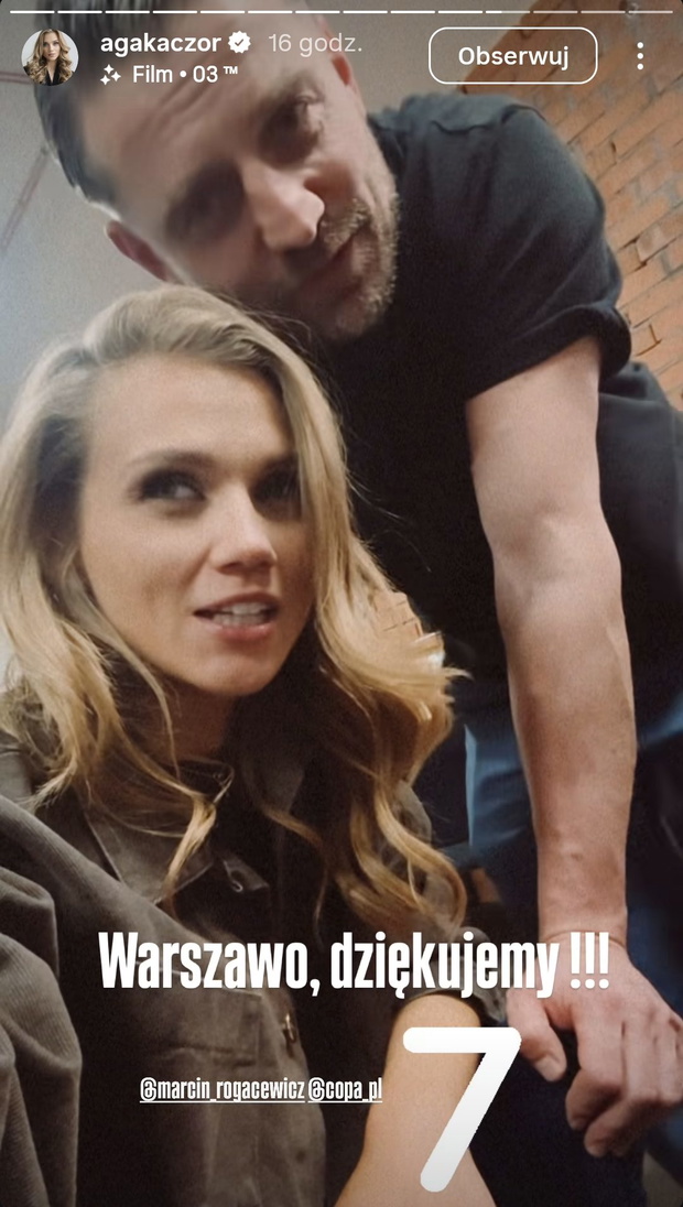 Agnieszka Kaczorowska i Marcin Rogacewicz ogłaszają radosne wieści fot. Instagram @agakaczor