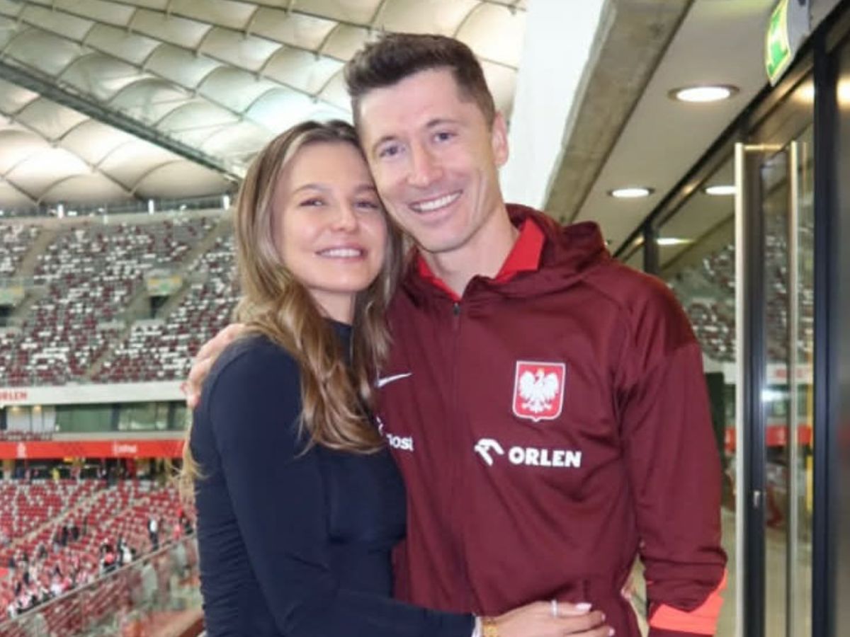 Tak Lewandowski świętował wygrany mecz z rodziną.