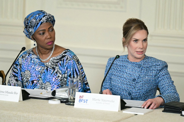 Marta Nawrocka w Białym Domu fot. OLIVER CONTRERAS/AFP/East News