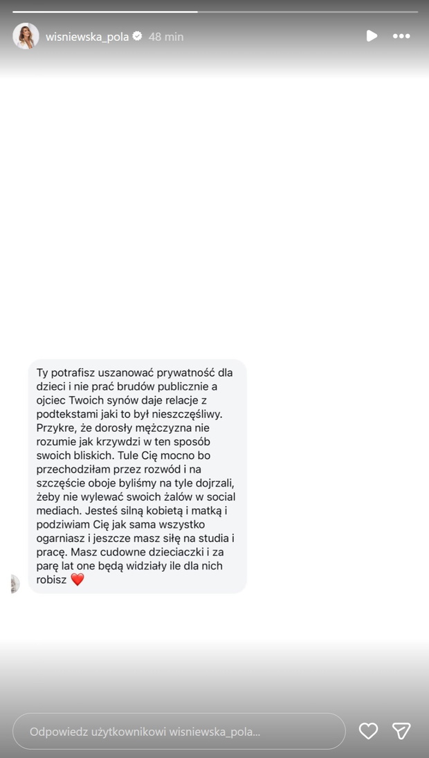 Pola Wiśniewska gorzko reaguje na wymownie wpisy Wiśniewskiego