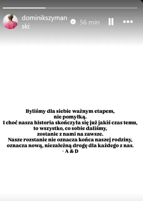 Szymański i Wnęk z „Top Model” ogłosili rozstanie. Doczekali się córki