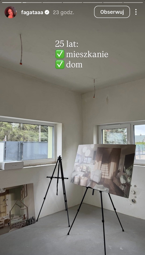 Fagata kupiła dom fot. Instagram @fagataaa