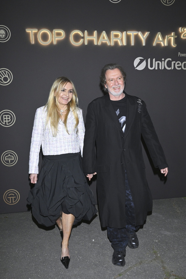 Monika Olejnik i Tomasz Ziółkowski na Top Charity Art 2026 u Omeny Mensah i Rafała Brzoski