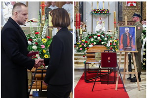 Karol Nawrocki na pogrzebie Jacka Magiery. Odznaczył trenera pośmiertnie
