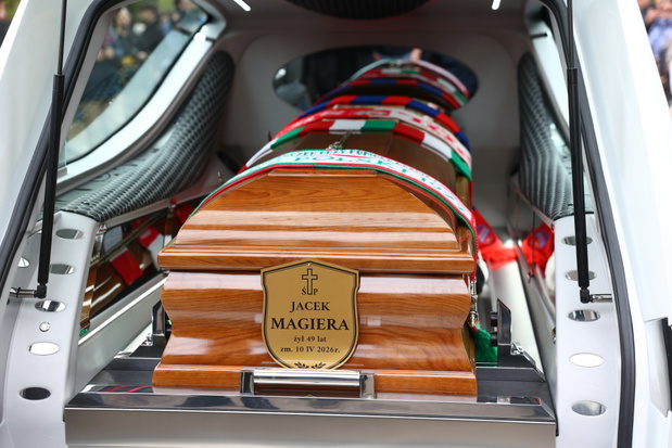 Poruszające sceny na pogrzebie Jacka Magiery. Ten szczegół wyciska łzy