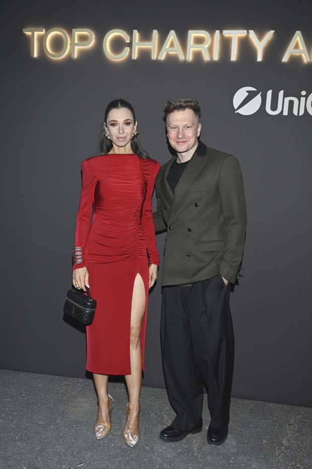 Agnieszka Wesołowska i Jakub Wesołowski na Top Charity Art 2026 u Omeny Mensah i Rafała Brzoski,